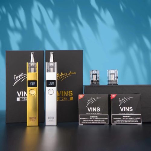 VINS 24K小金條 18K小銀磚 30W 鋅合金材質 0.8-1.0Ω空倉 電子煙主機 電子煙主機推薦 台灣